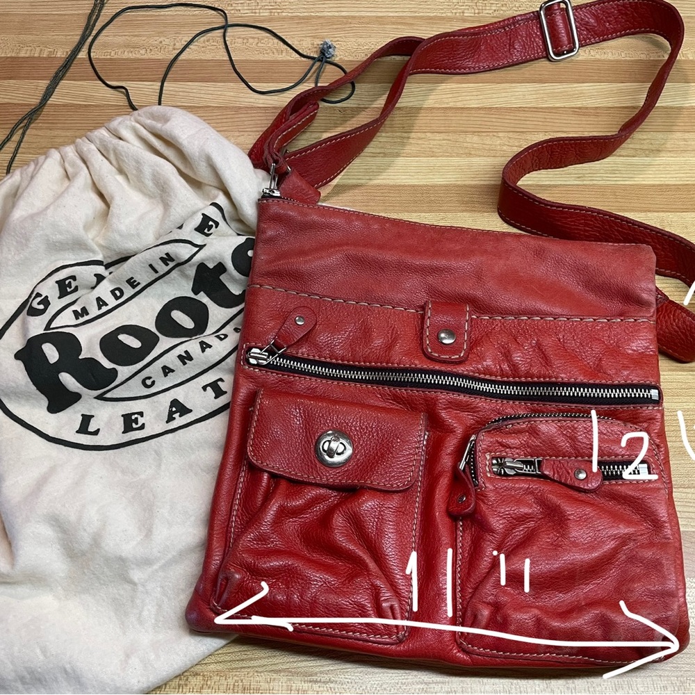 Roots Crossbody Leather Bag